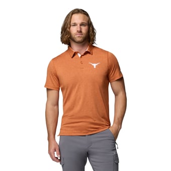 Men's Columbia  Texas Orange Texas Longhorns Trail Omni-Shade Polo
