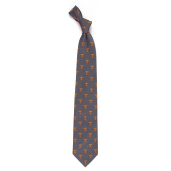 Men's Gray Tennessee Volunteers Echo Woven Silk Tie