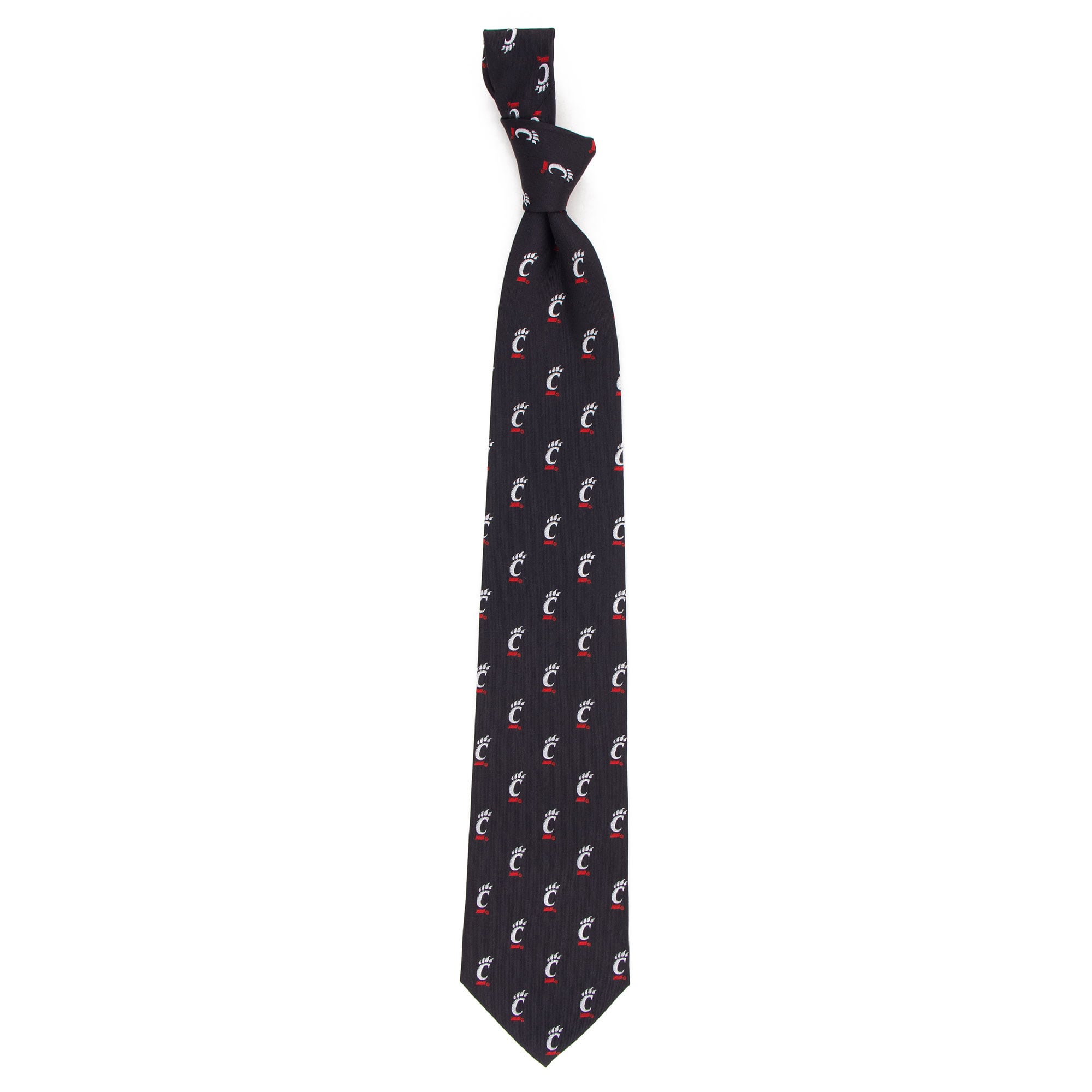 Men's Black Cincinnati Bearcats Echo Woven Silk Tie