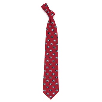 Men's Red Georgia Bulldogs Echo Woven Silk Tie