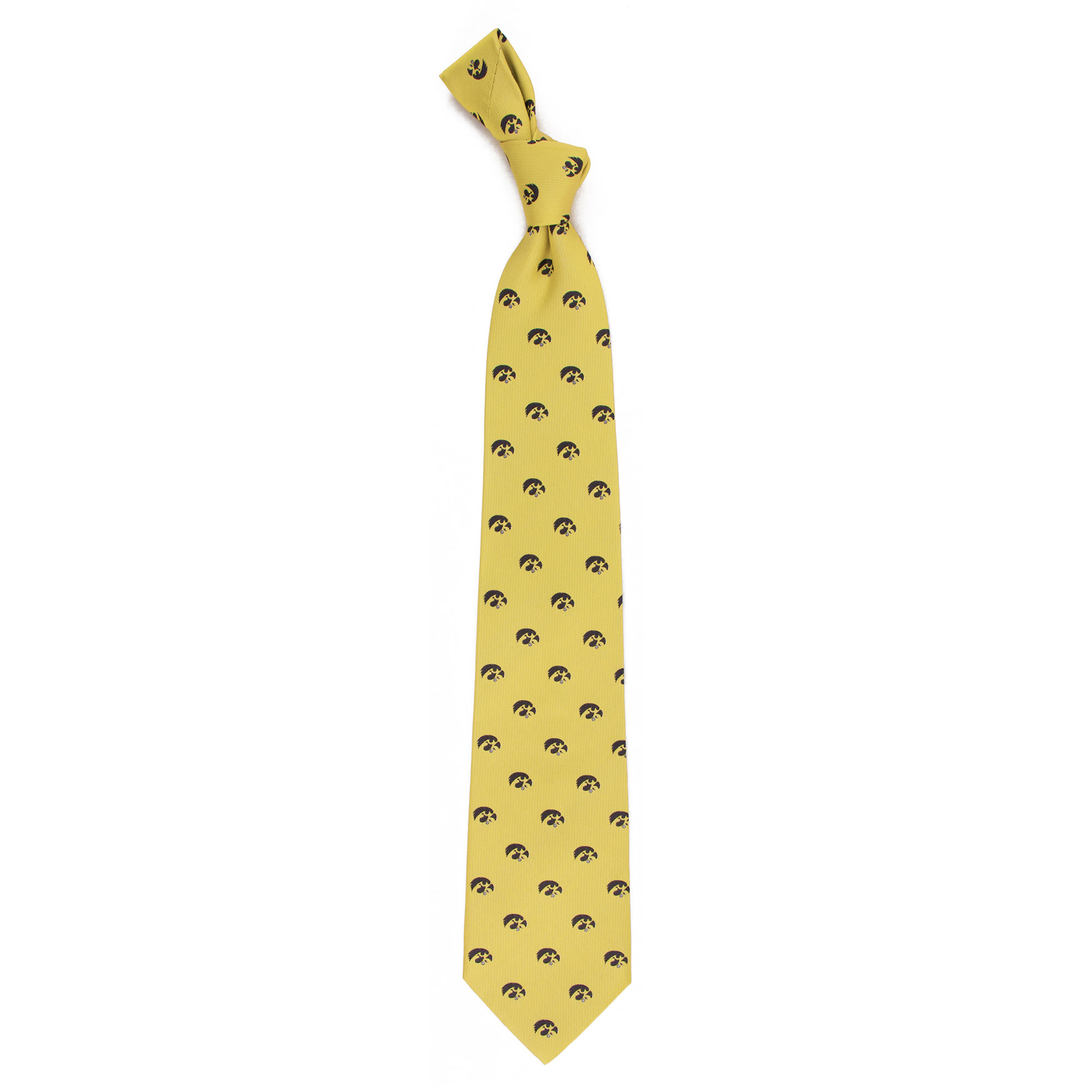 Men's Gold Iowa Hawkeyes Echo Woven Silk Tie