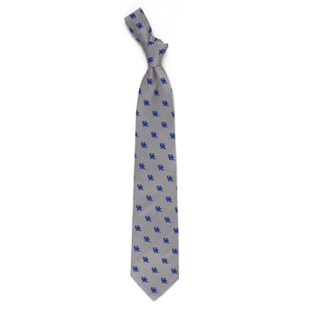 Men's Gray Kentucky Wildcats Echo Woven Silk Tie