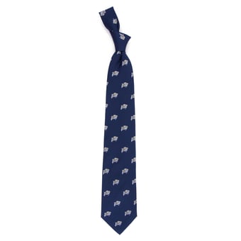 Men's Navy Navy Midshipmen Echo Woven Silk Tie