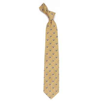 Men's Gold Vanderbilt Commodores Echo Woven Silk Tie