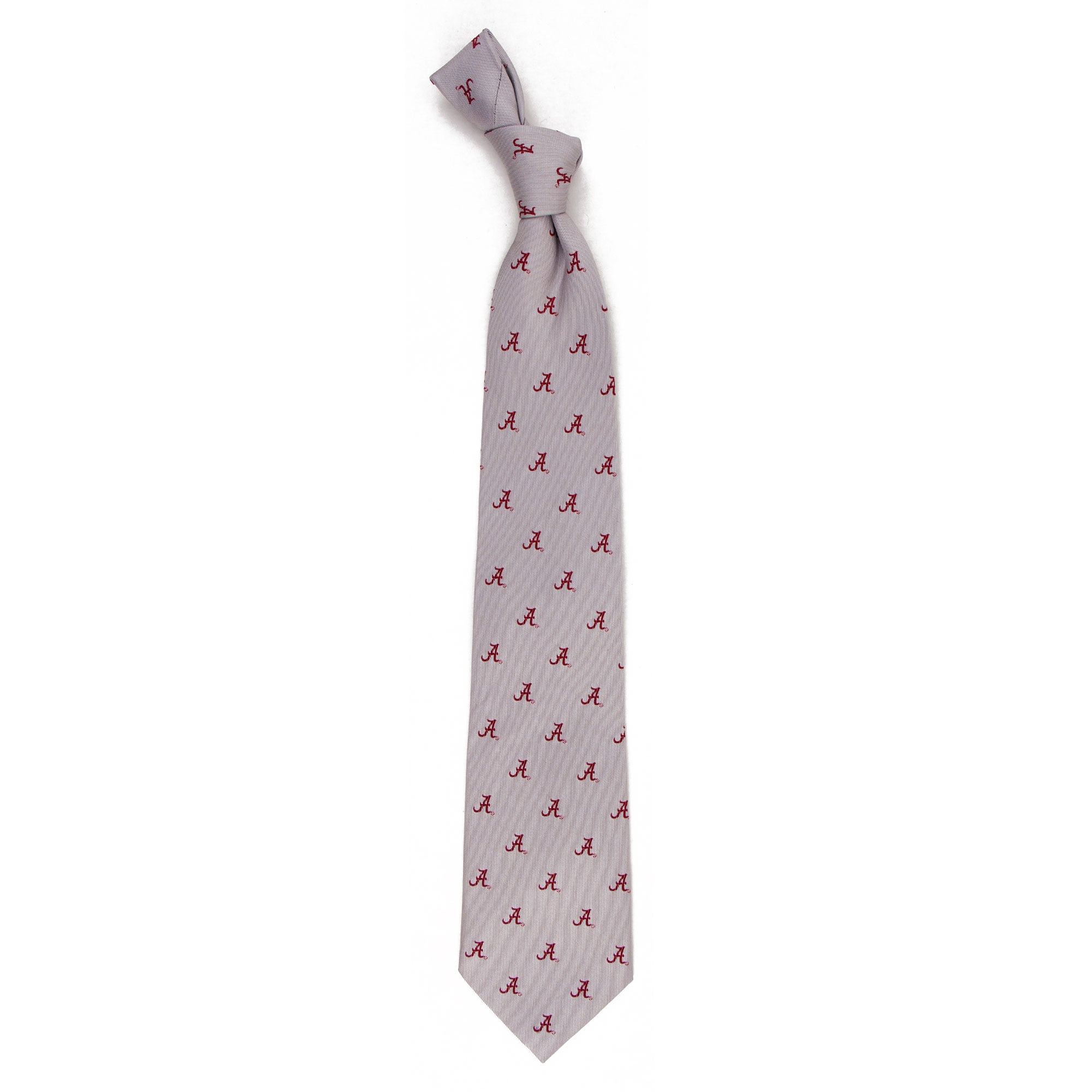 Men's Gray Alabama Crimson Tide Echo Woven Silk Tie