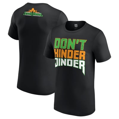 Men's Black Jinder Mahal Don't Hinder Jinder T-Shirt