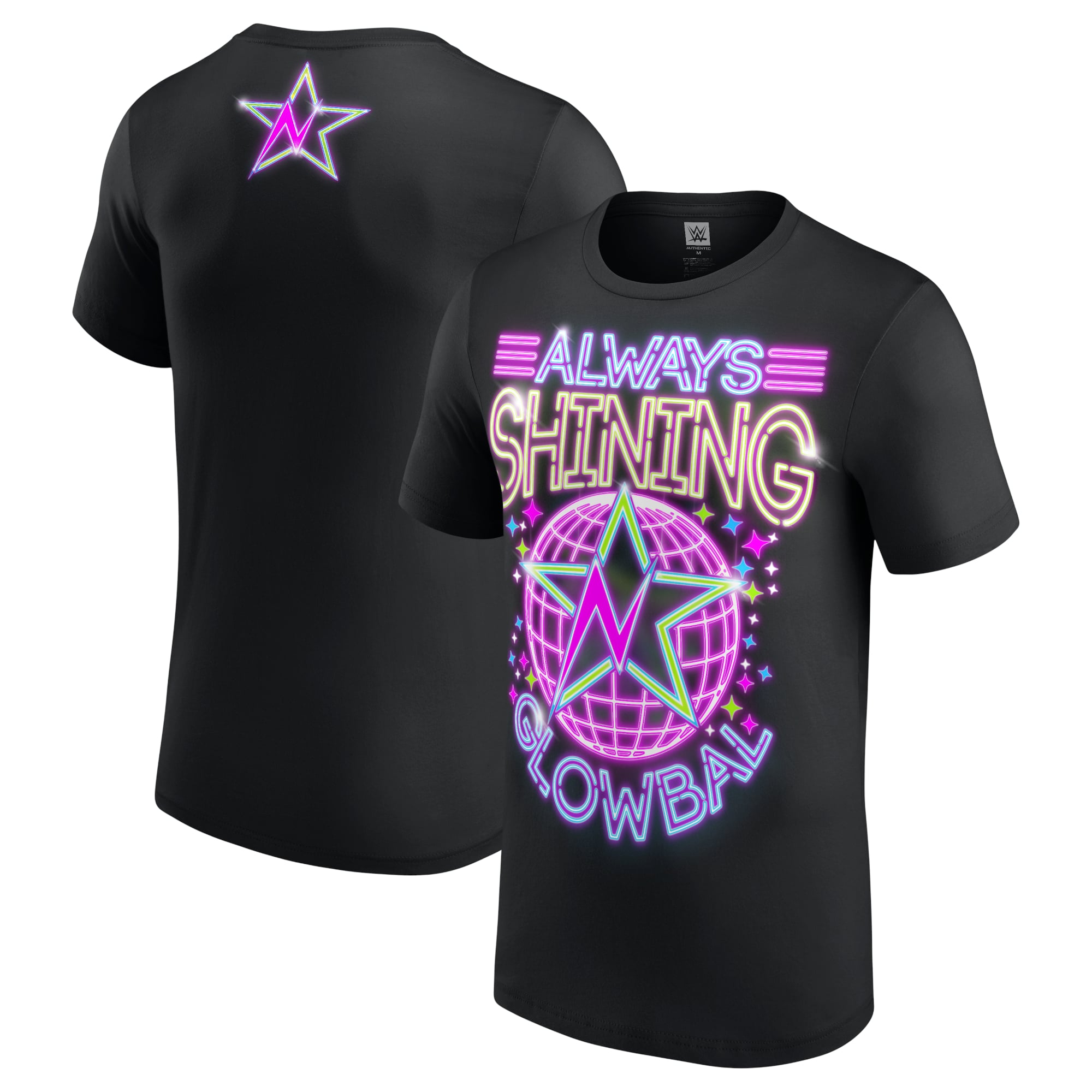 Men's Black Naomi Always Shining Glowbal T-Shirt