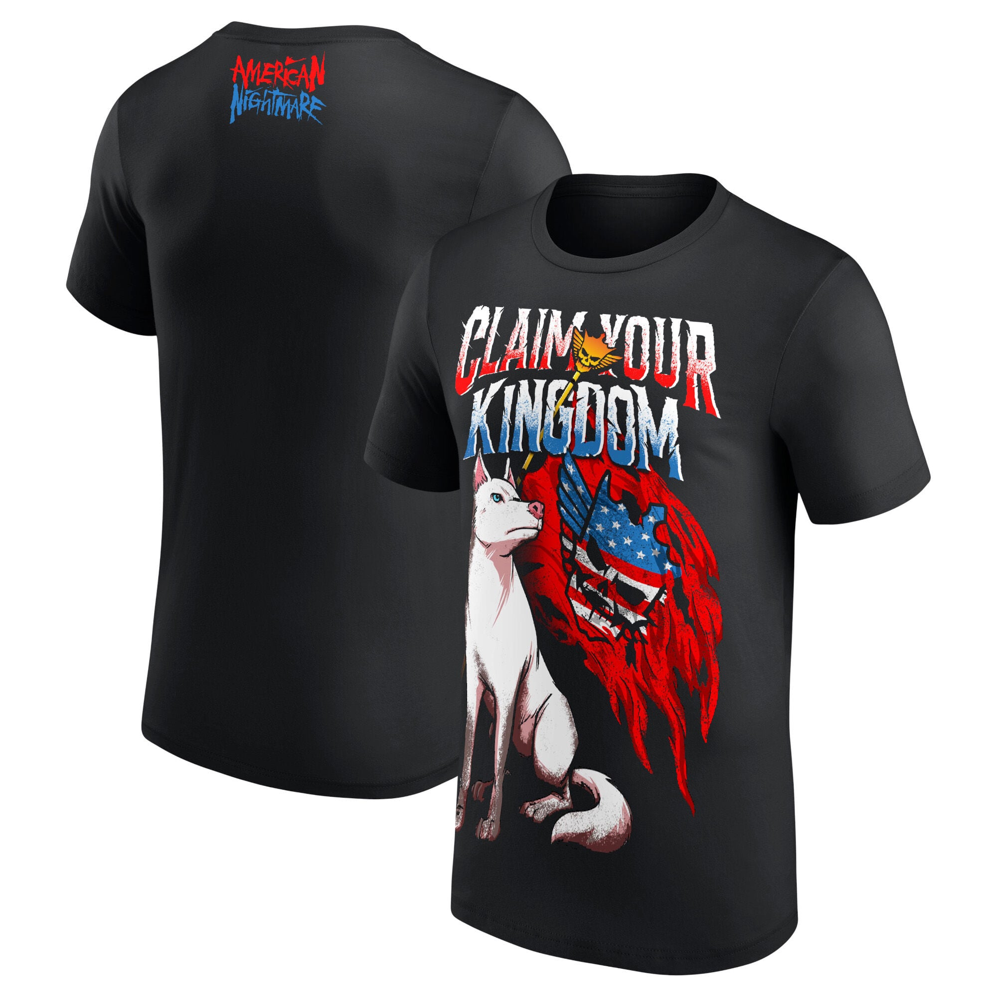 T-Shirt WWE Cody Rhodes Claim Your Kingdom Pharaoh - Noir - Homme