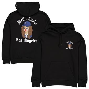 Women's New Era  Black Bella Dona x Los Angeles Dodgers Pullover Hoodie