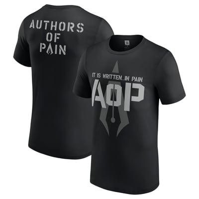 Men's Black Authors of Pain It Is Written In Pain T-Shirt