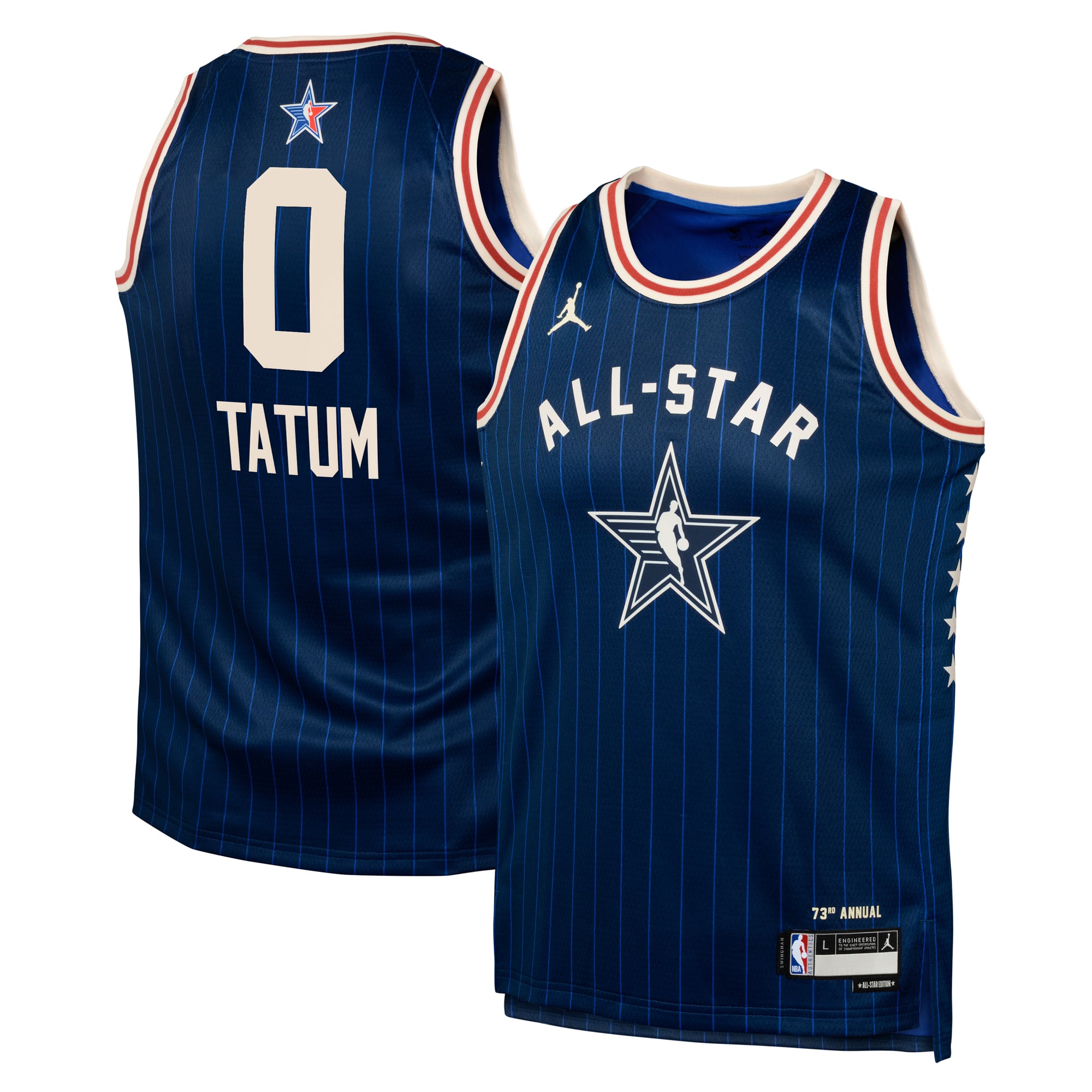 Camiseta Jordan Brand All-Star 2024 Swingman de la Conferencia Este - Azul marino - Jayson Tatum - Jóvenes