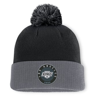 Men's Fanatics  Black Los Angeles Kings Aspyn Cuffed Knit Hat with Pom