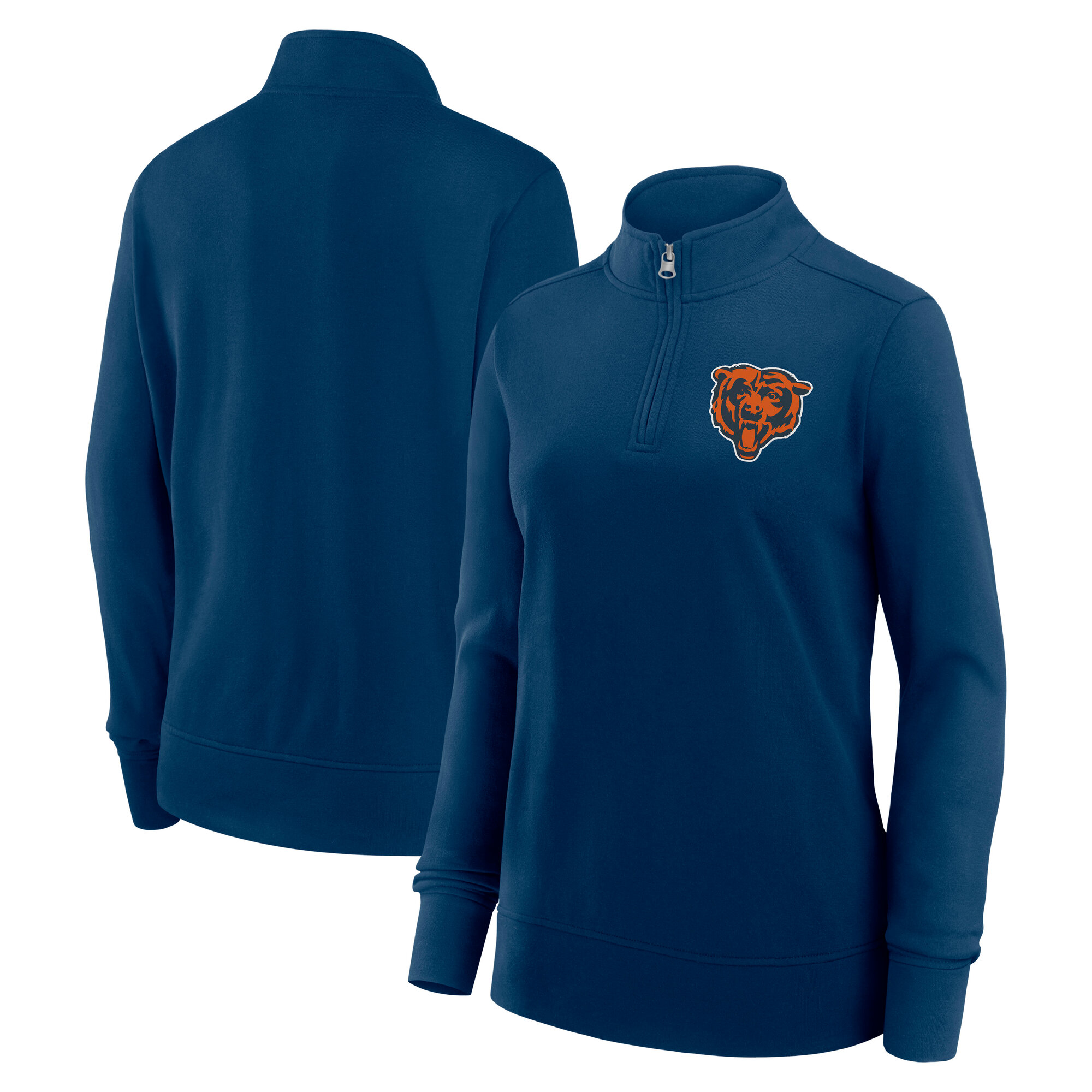 Women’s Logo Athletic Navy Chicago Bears Velocity Quarter-Zip Jacket Women’s Logo Athletic Navy Chicago Bears Velocity Quarter-Zip Jacket