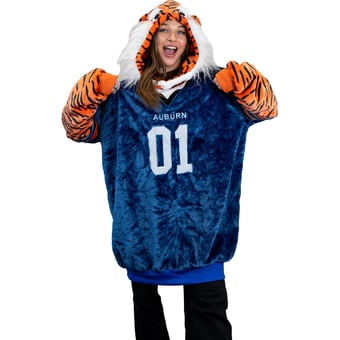 Plushible Navy Auburn Tigers Snugible 2-in-1 Blanket Hoodie and Plushie