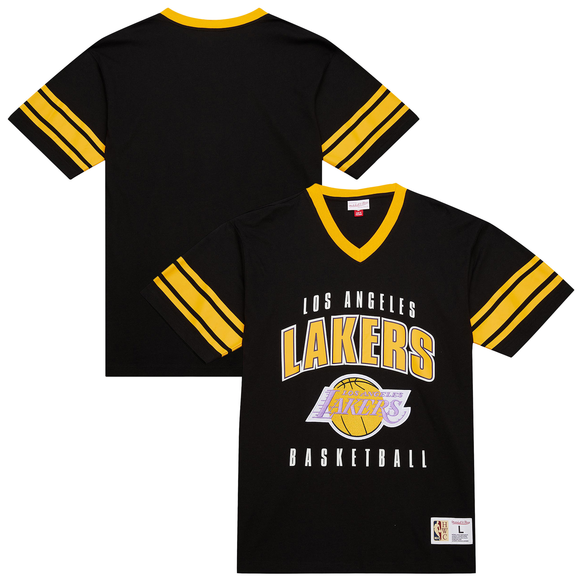 NBA V Neck Retro T-Shirt By Mitchell & Ness - Mens