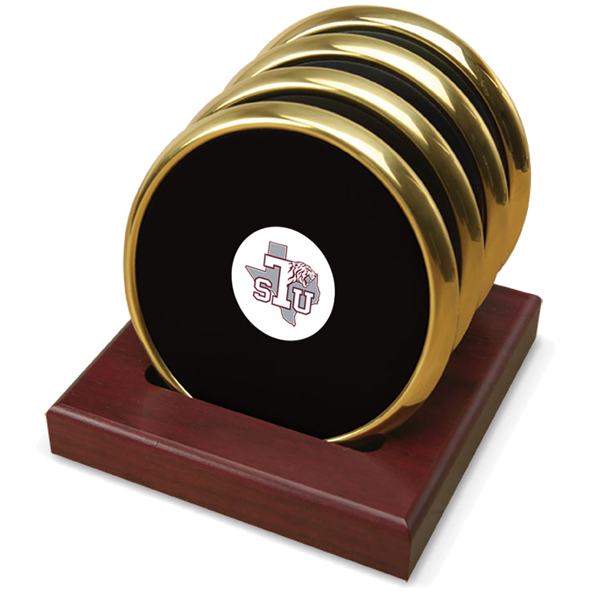 Gold Texas Southern Tigers 4-Pack Coaster Set