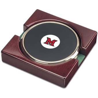 Gold Miami University RedHawks 2-Piece Coaster Set