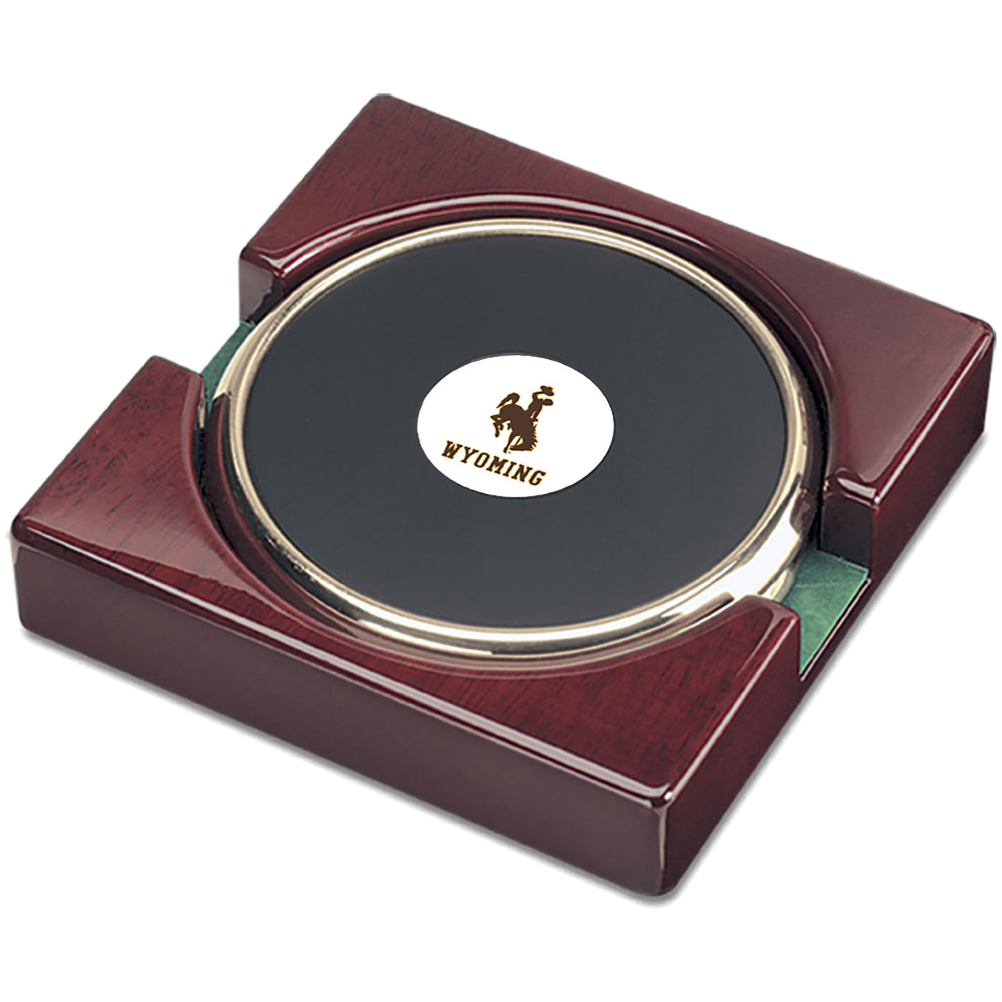 Gold Wyoming Cowboys 2-Piece Coaster Set