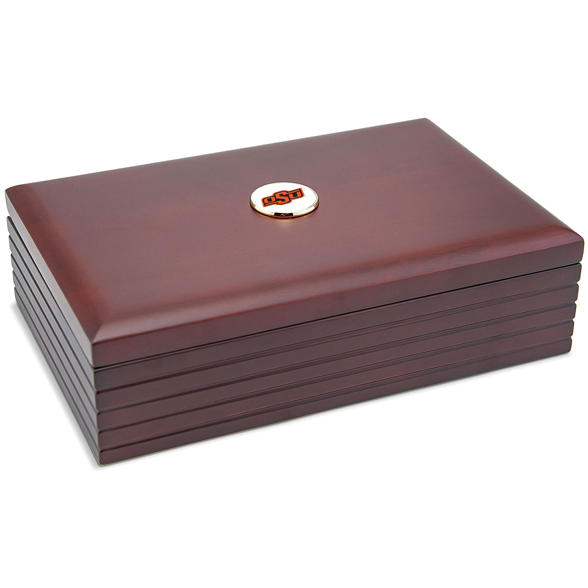 Brown Oklahoma State Cowboys 9'' x 6'' Rosewood Desk Box