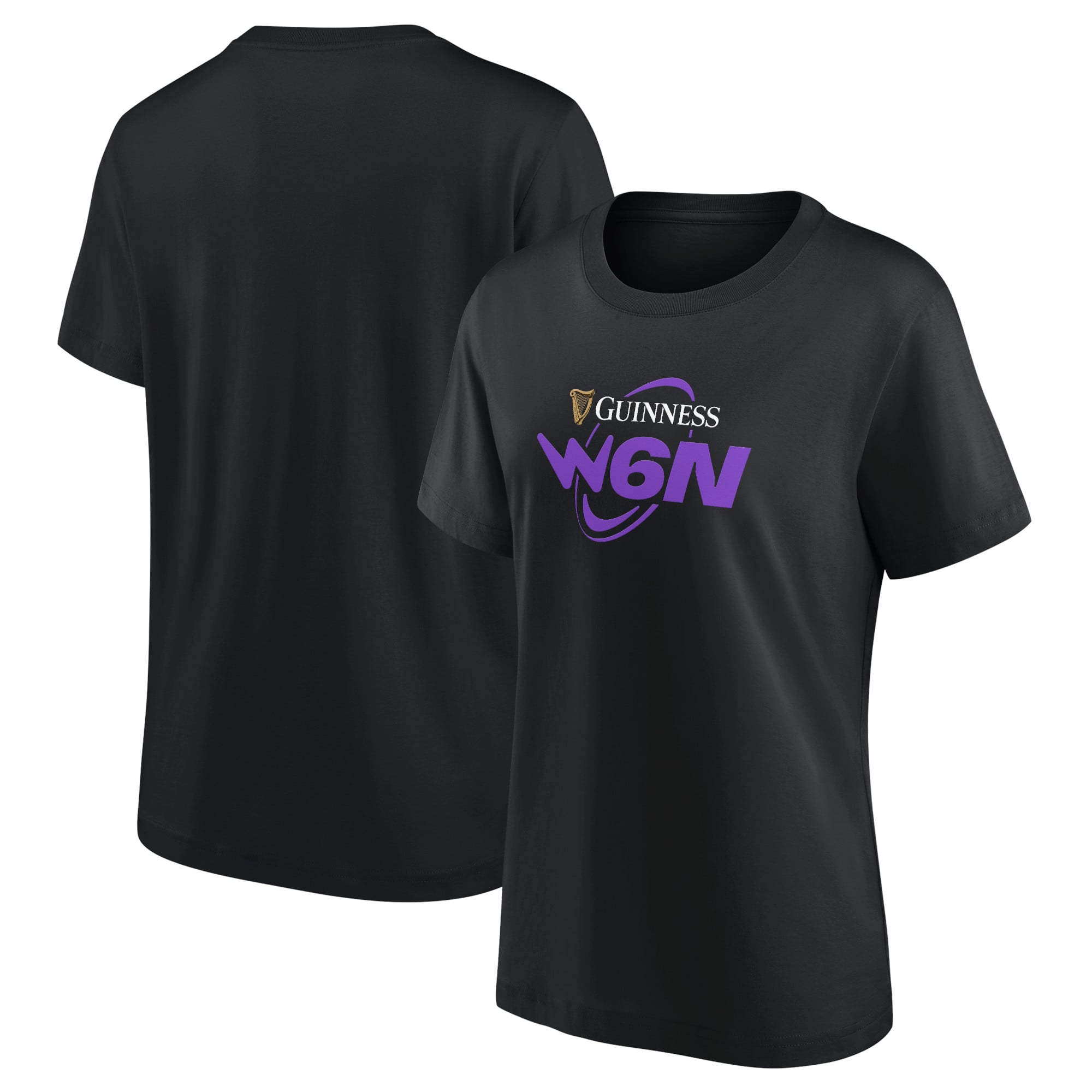 T-shirt con logo Guinness Six Nations da donna - Nera - Donna