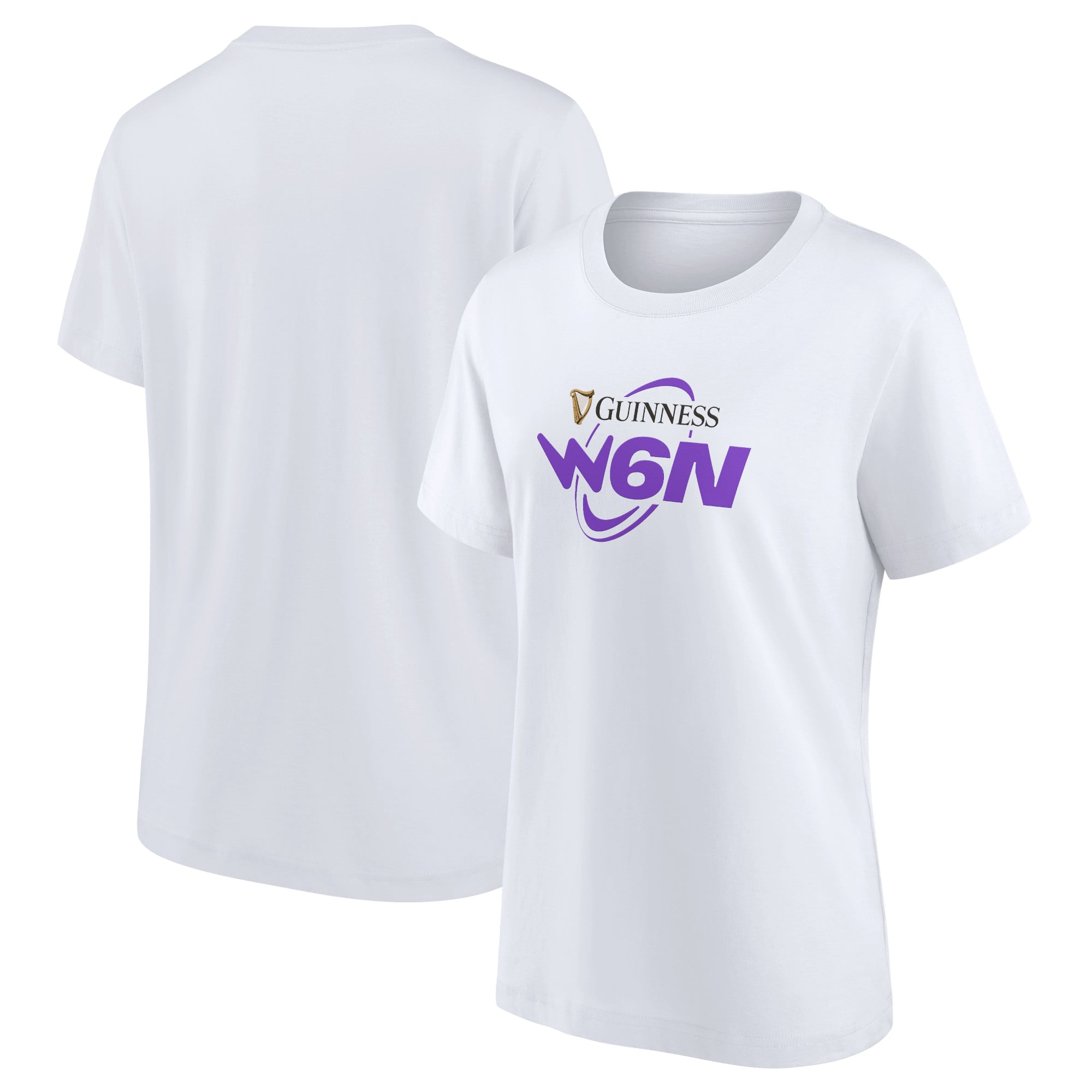 T-shirt con logo Guinness Six Nations da donna - Bianca - Donna