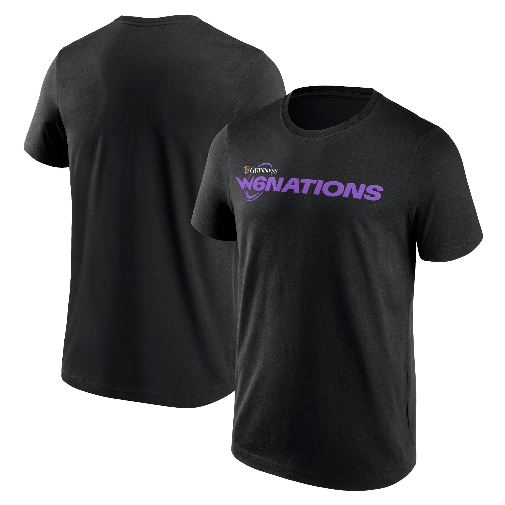 T-shirt con scritta Guinness 6 Nazioni - nera