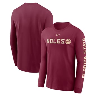 Men's Nike  Garnet Florida State Seminoles Basketball Icon Two-Hit Long Sleeve T-Shirt