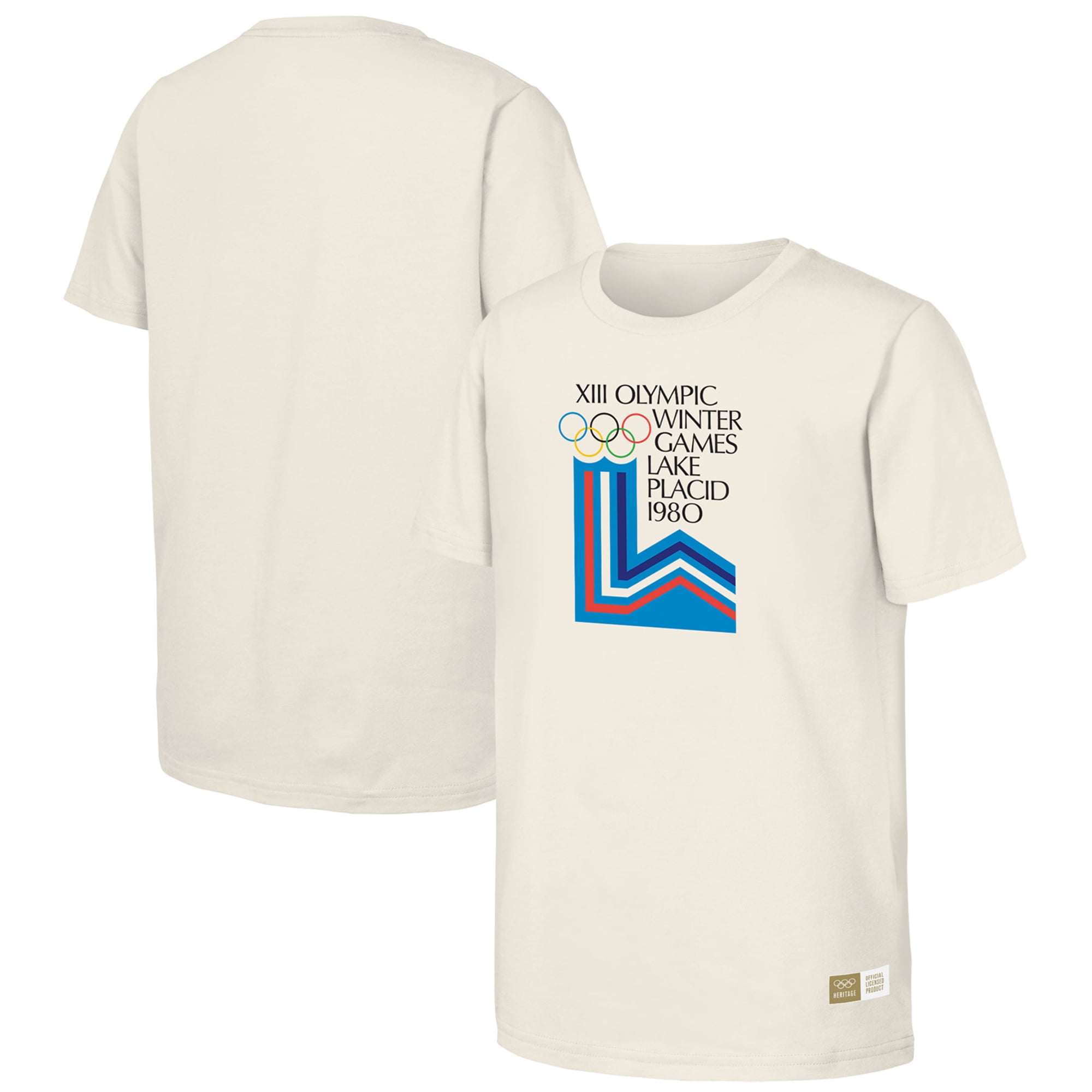Maglietta da uomo con stampa olimpica dei Giochi di Lake Placid del 1980