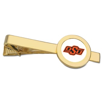 Gold Oklahoma State Cowboys Tie Bar