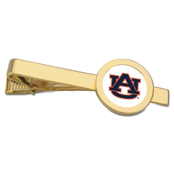 Gold Auburn Tigers Tie Bar