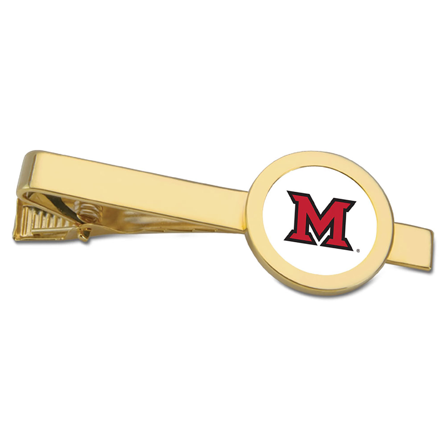 Gold Miami University RedHawks Tie Bar