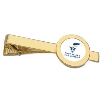 Gold Fort Valley State Wildcats Tie Bar