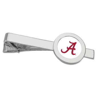 Silver Alabama Crimson Tide Tie Bar