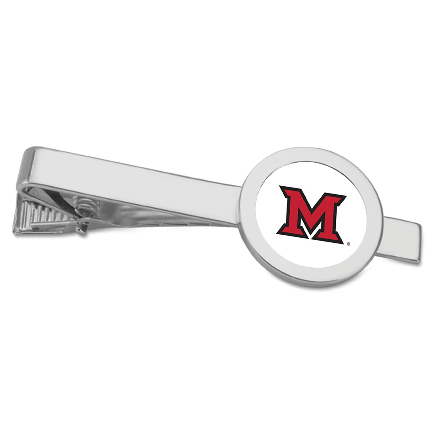 Silver Miami University RedHawks Tie Bar
