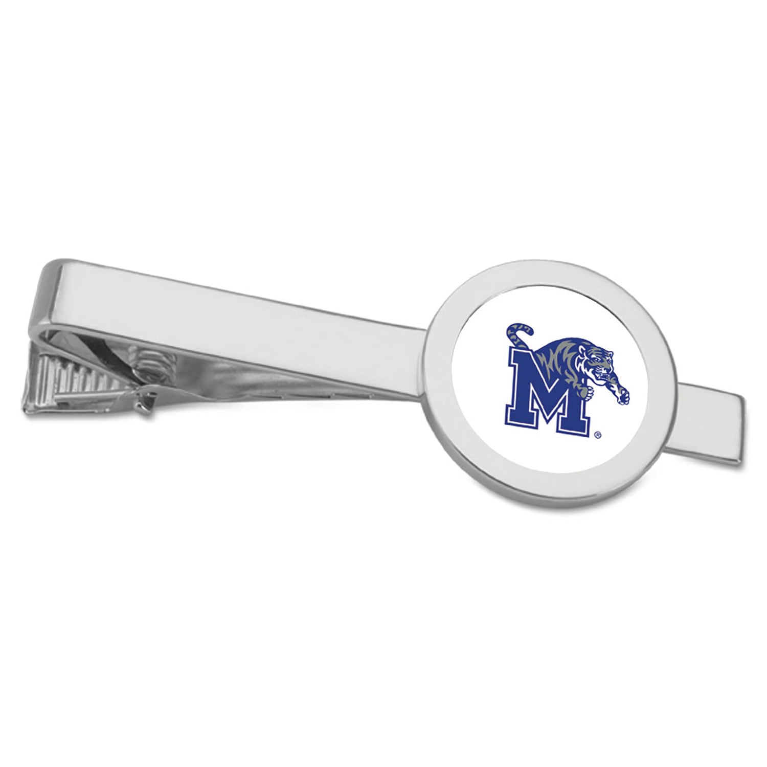 Silver Memphis Tigers Tie Bar