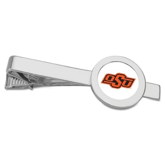 Silver Oklahoma State Cowboys Tie Bar