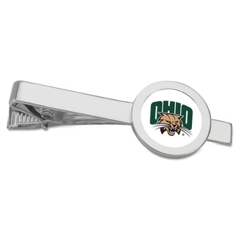Silver Ohio Bobcats Tie Bar