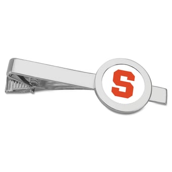 Silver Syracuse Orange Tie Bar