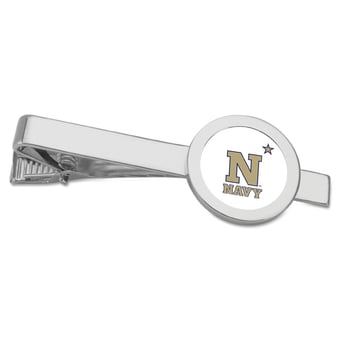Silver Navy Midshipmen Tie Bar