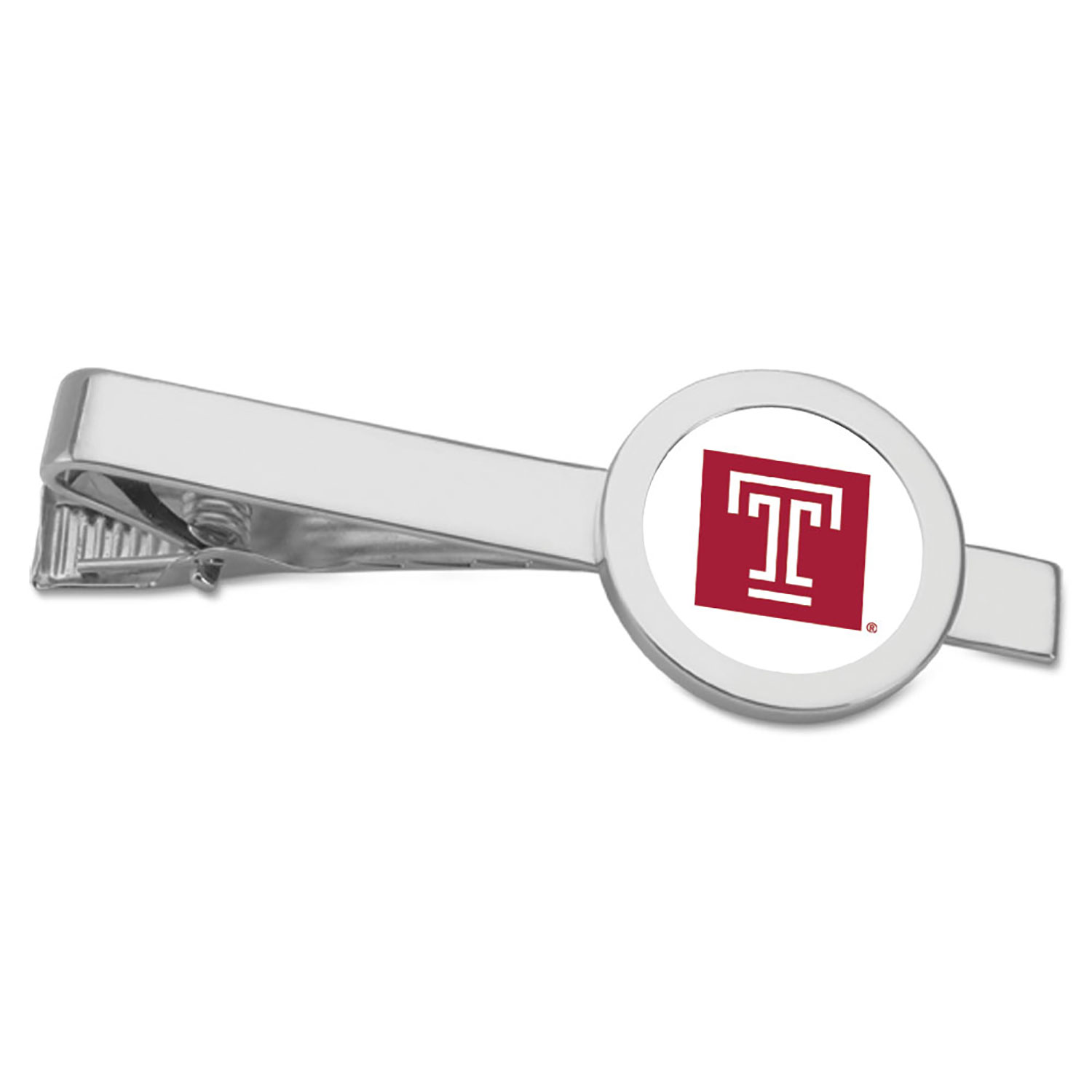 Silver Temple Owls Tie Bar