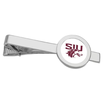 Silver Southern Illinois Salukis Tie Bar
