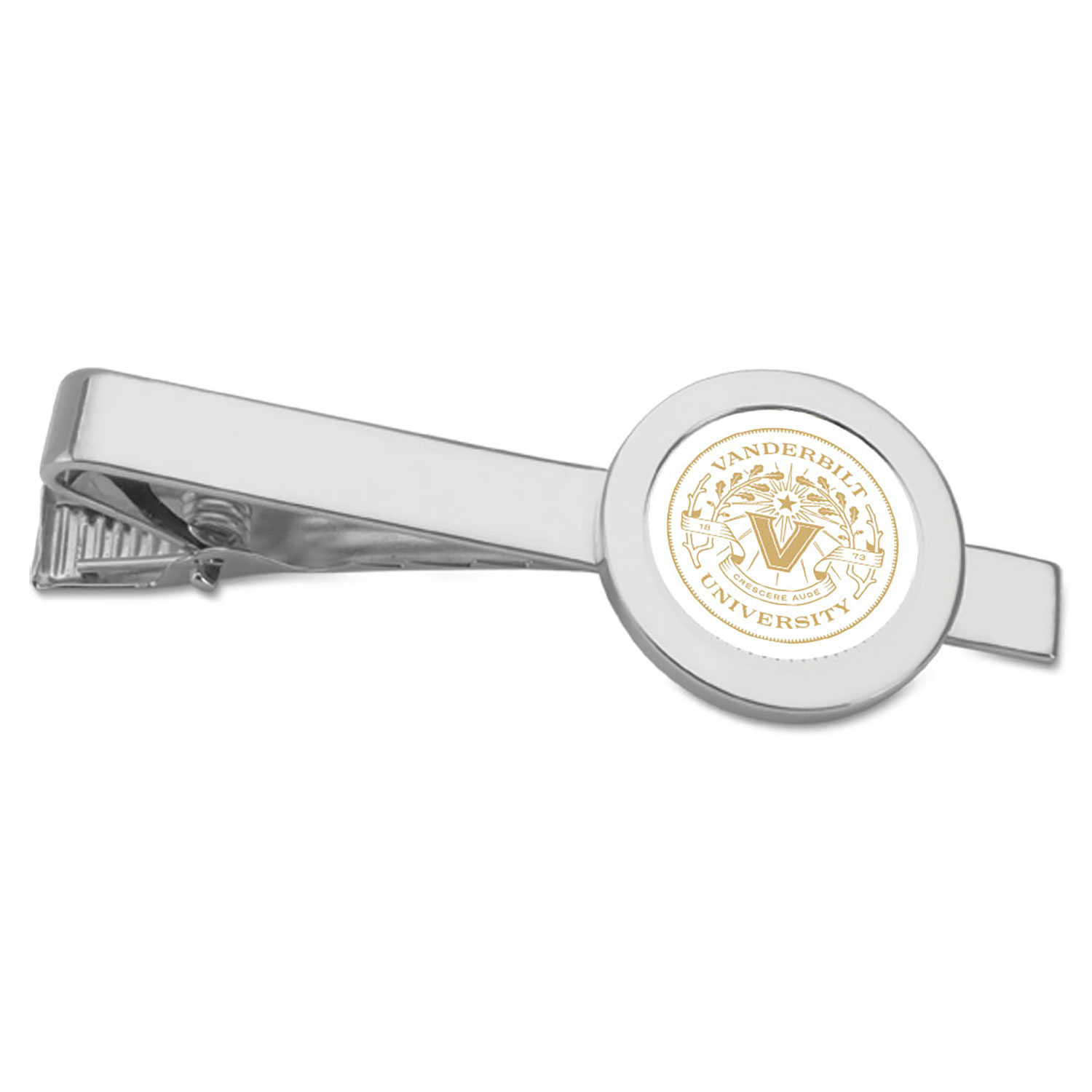 Silver Vanderbilt Commodores Tie Bar