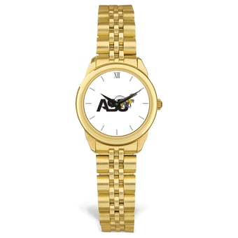 Women's Gold Alabama State Hornets Rolled Link Watch