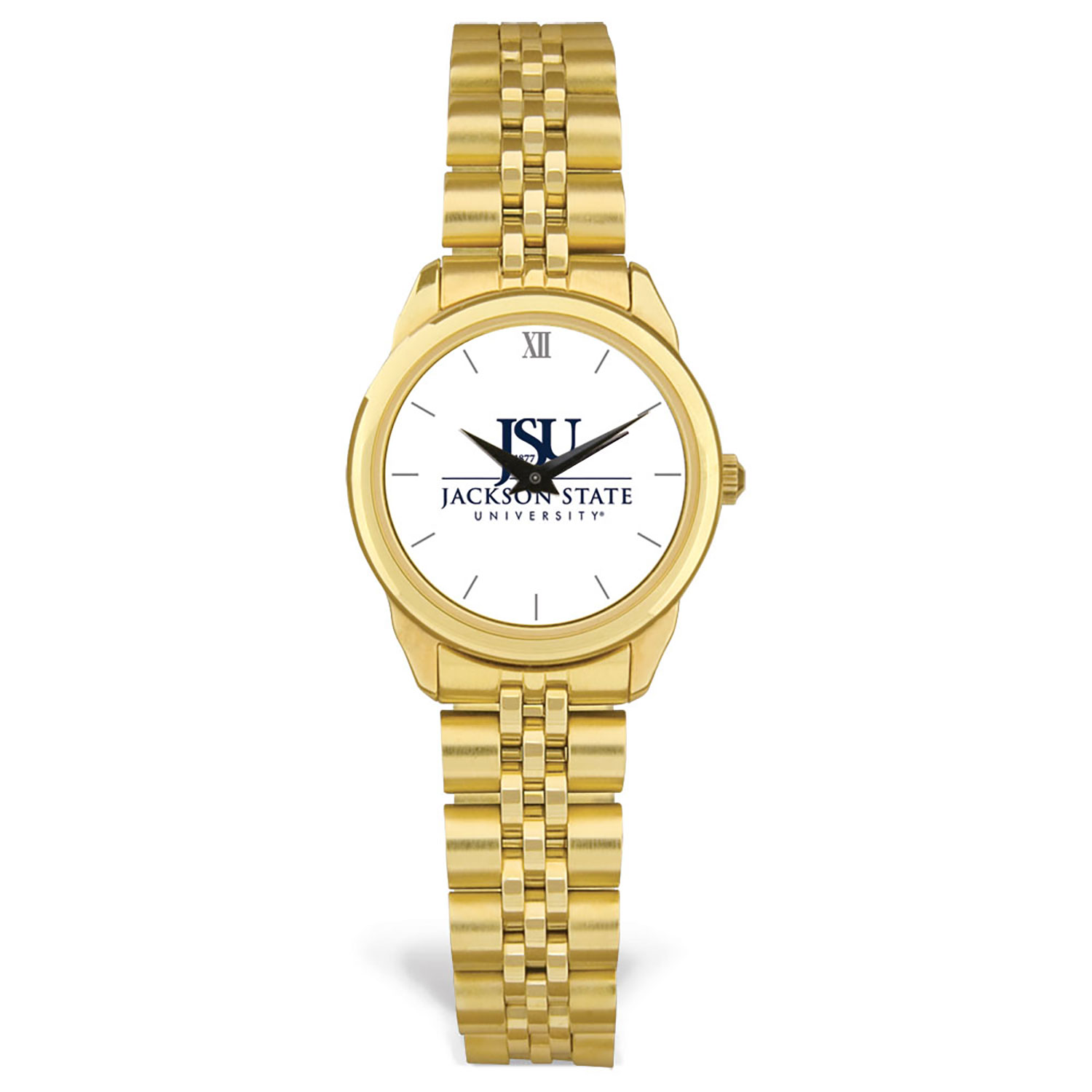 Women's Gold Jackson State Tigers Rolled Link Watch