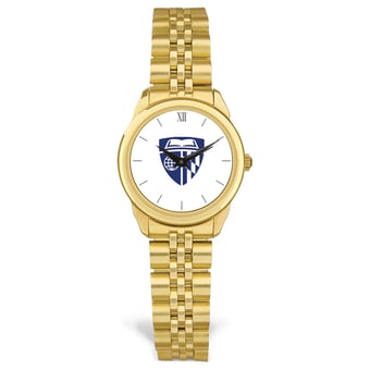 Women's Gold Johns Hopkins Blue Jays Rolled Link Watch