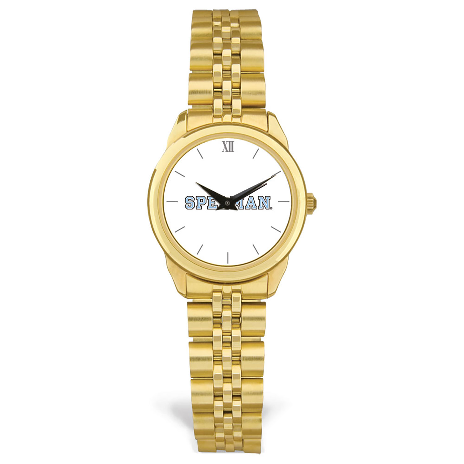 Women's Gold Spelman College Jaguars Rolled Link Watch