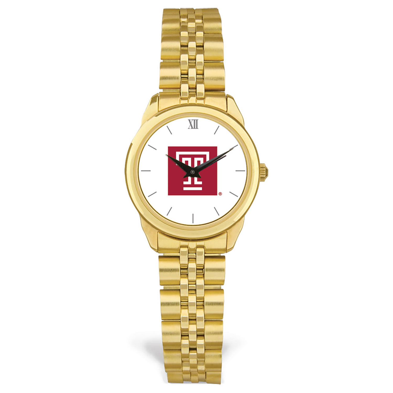 Women's Gold Temple Owls Rolled Link Watch