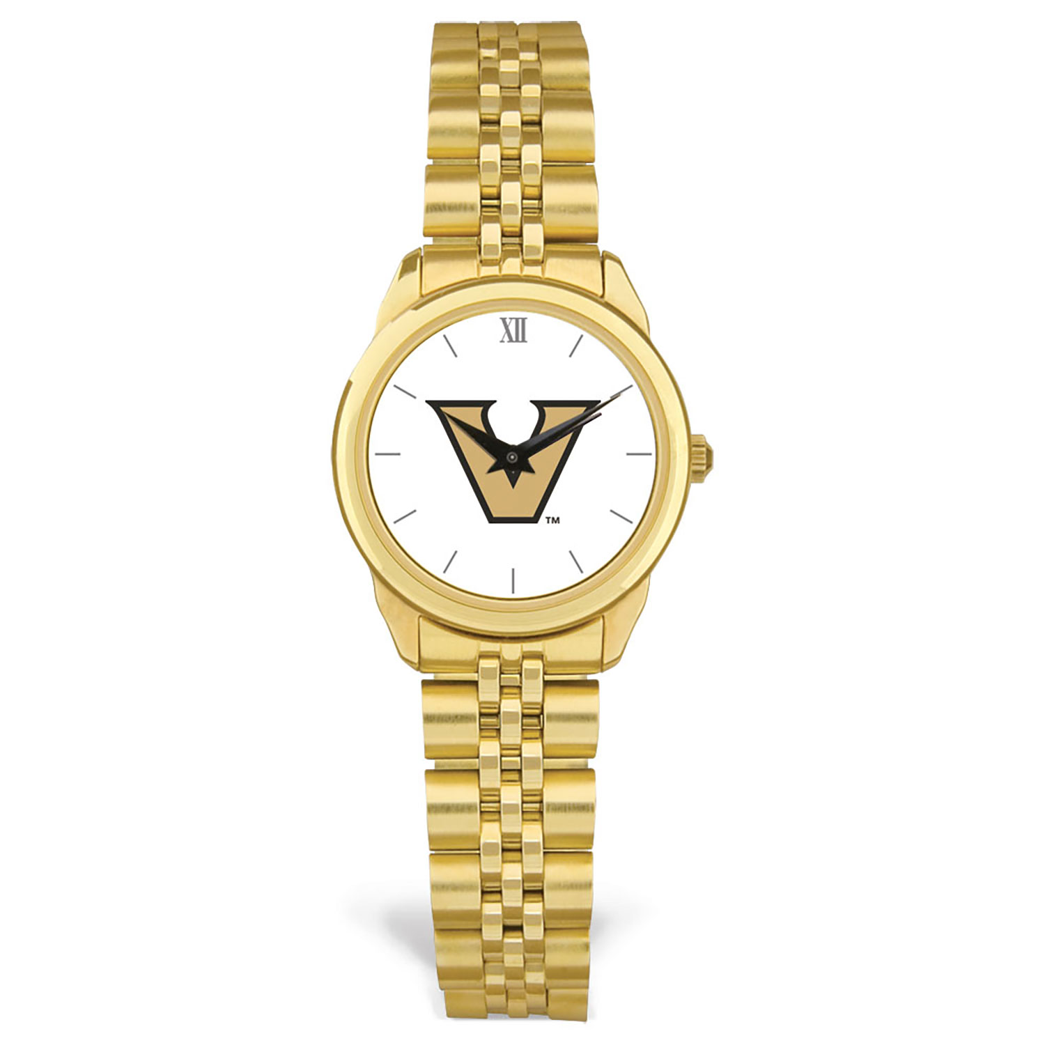 Women's Gold Vanderbilt Commodores Rolled Link Watch