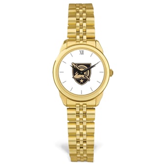Women's Gold Army Black Knights Rolled Link Watch
