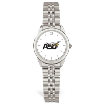 Women's Silver Alabama State Hornets Rolled Link Watch